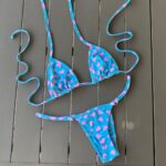 Blue Heartbeat bikini set by Pear Brazilian swimwear