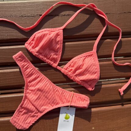 Pink ribbon bikini The First Bite Pop by Pear Brazilian swimwear