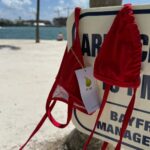 Red Sun Dipped Bold bikini by Pear minimal Brazilian swimwear