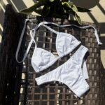 White ribbon bikini The First Bite by Pear Brazilian swimwear