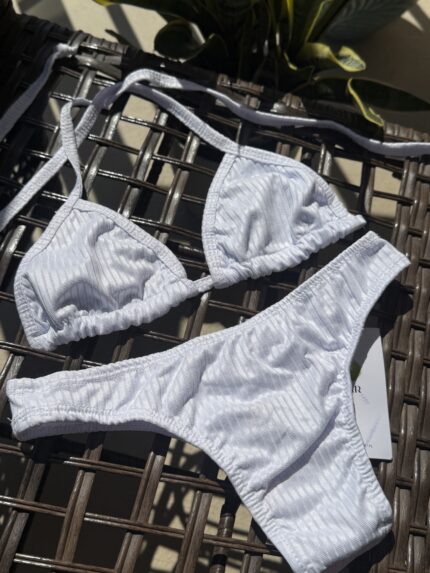 White ribbon bikini The First Bite by Pear Brazilian swimwear