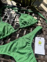 Green ribbon bikini The First Bite by Pear Brazilian swimwear