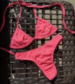 Neon Pink The First Bite Pop Bikini by Pear