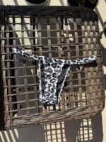 Black white leopard print bikini set by Pear