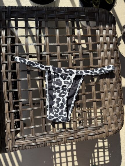 Black white leopard print bikini set by Pear