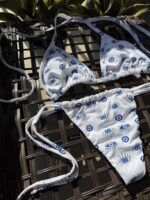 Greek eye print bikini Santorini set by Pear