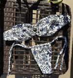 Blue palm print bikini Ipanema set by Pear