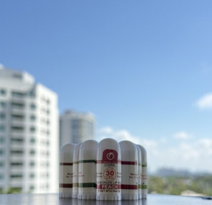 SPF sunscreen lip balm for sun protection and hydration by Pear