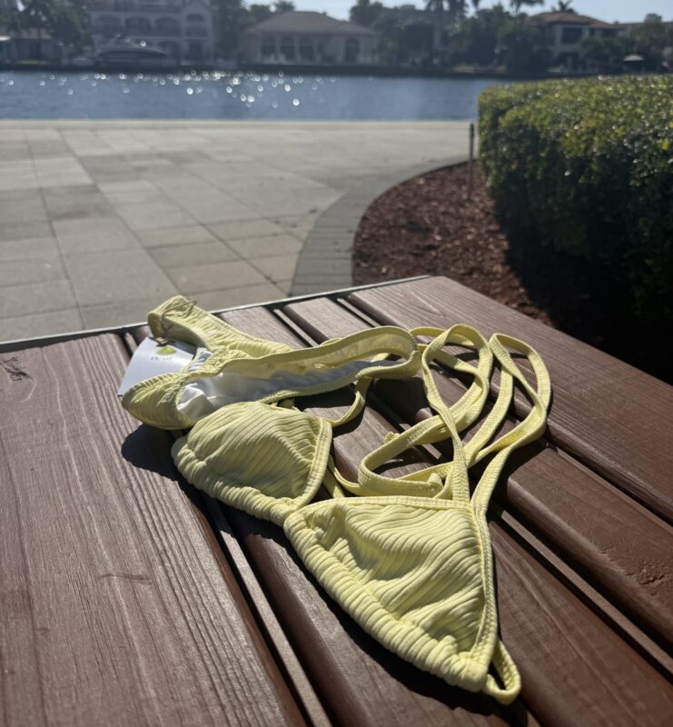 Yellow ribbon bikini The First Bite by Pear Brazilian swimwear
