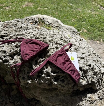 Violet Sun Dipped Bold bikini by Pear minimal Brazilian swimwear